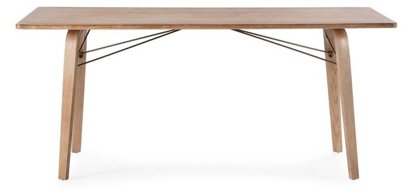 Jídelní stůl s deskou v dubovém dekoru 90x180 cm Lujan – MOME
