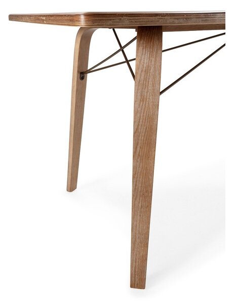 Jídelní stůl s deskou v dubovém dekoru 90x180 cm Lujan – MOME
