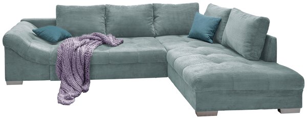 ROHOVÁ SEDAČKA, textil, světle modrá P & B - Sedací soupravy, Online Only