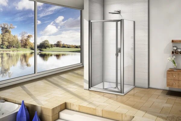 WRITE COMBI 80x80 Sprchový kout se zalamovacími dveřmi
