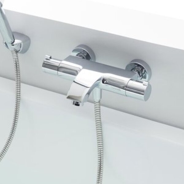 Ravak Termo vanová baterie na stěnu s termostatem chrom X070046