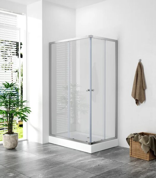 POINT 100x80 Clear Obdélníková sprchová zástěna
