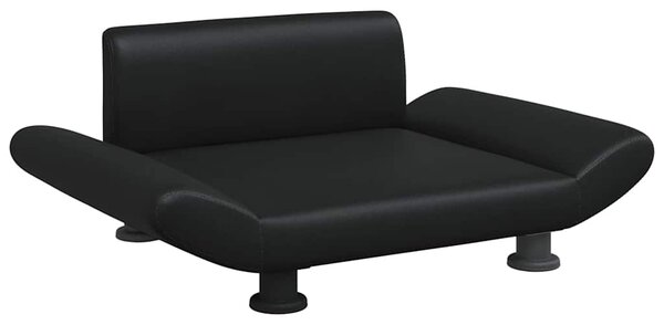 Pelíšek pro psy černý 70 x 45 x 28 cm umělá kůže 172001