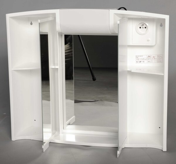 Aqualine Aqualine, ANGY galerka 59x50x15cm, 1x12W, bílá plast, 541202