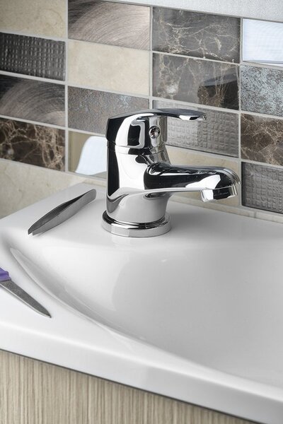 Aqualine, AQUALINE 35 stojánková umyvadlová baterie bez výpusti, chrom, 52102