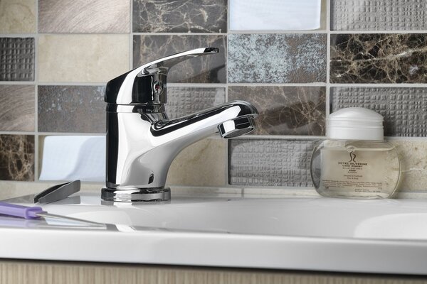 Aqualine, AQUALINE 35 nástěnná baterie, 100mm rozteč, ramínko-S, chrom, 52232