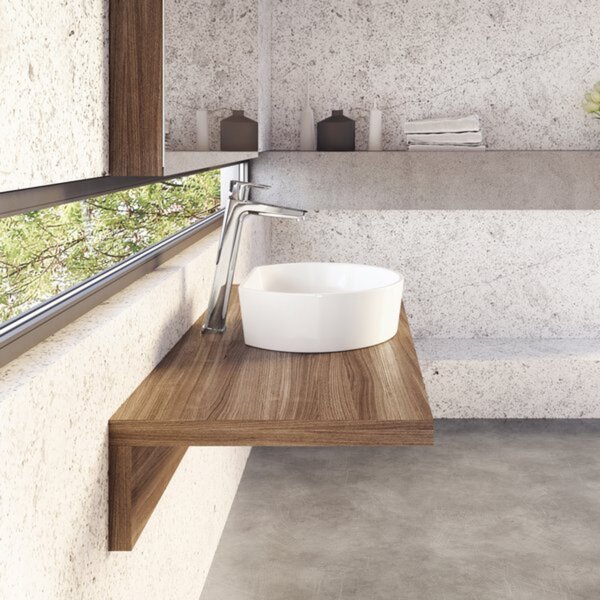 Ravak Moon umyvadlo 40x35.5 cm polokulatý na pult bílá XJN01300001