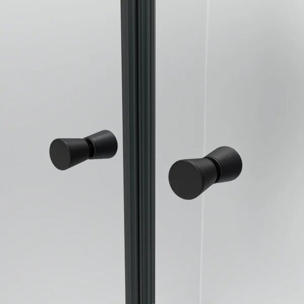 BETA COMBI Black 80x80 Clear Čtvercový sprchový kout bez vaničky