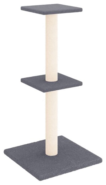 Škrabadlo pro kočky se sisalovými sloupky tmavě šedé 73 cm 172036