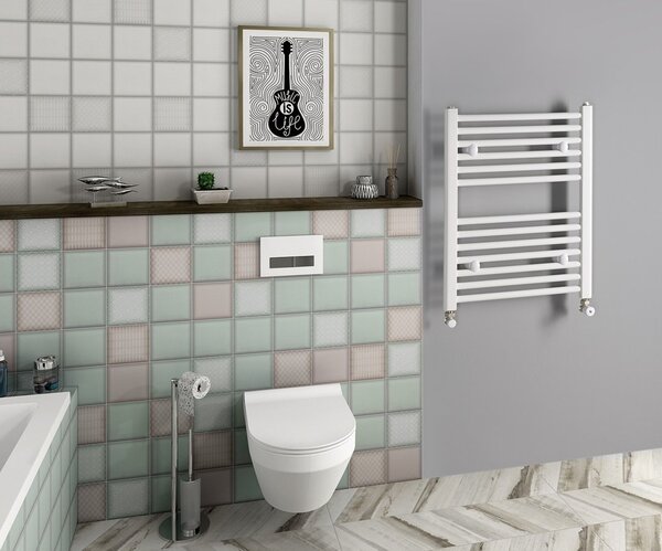 Aqualine Sapho, DIRECT otopné těleso s bočním připojením 500x640 mm, 360 W, bílá