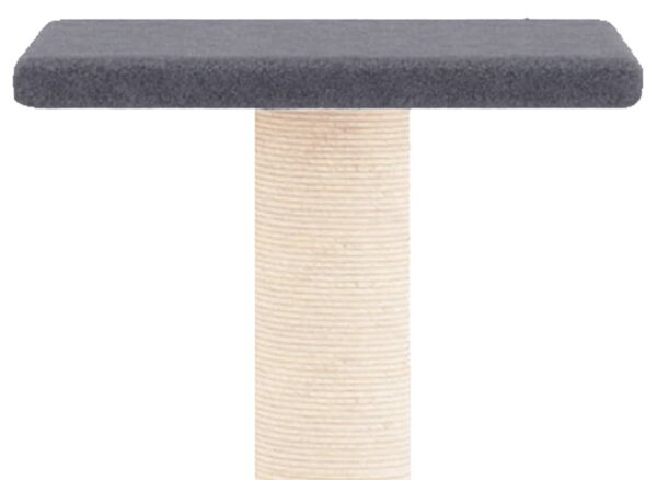 Škrabadlo pro kočky se sisalovými sloupky tmavě šedé 73 cm 172036
