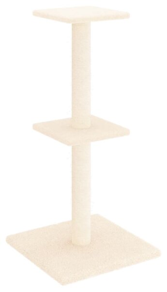Škrabadlo pro kočky se sisalovými sloupky krémové 73 cm 172034