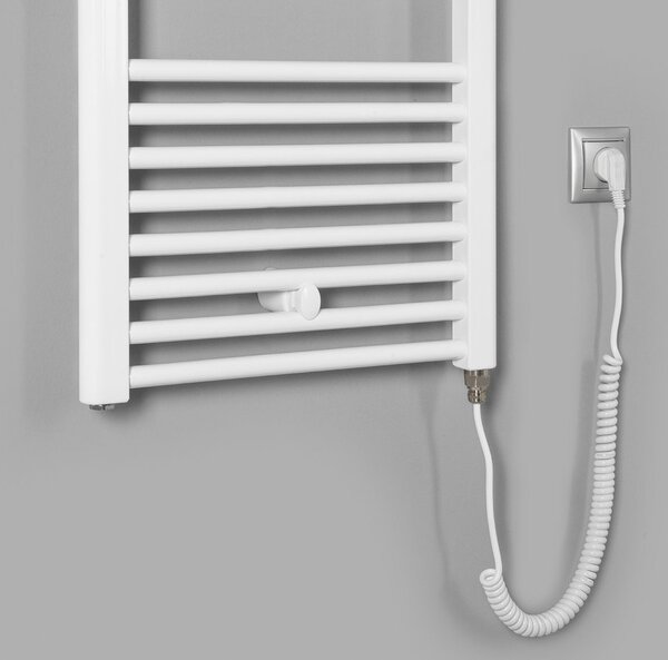 Aqualine Aqualine, DIRECT-E elektrické topné těleso, rovné, 600x960 mm, 400W, bílá, ILE96T