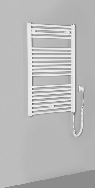 Aqualine Aqualine, DIRECT-E elektrické topné těleso, rovné, 600x960 mm, 400W, bílá, ILE96T