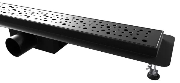B-DRAINWELL 50 Black Odtokový podlahový žlab, bublinky