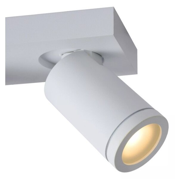 Lucide 09930/15/31 stropní bodové svítidlo 3x5W | LED GU10 | 3x320lm | 2200K/3000K | IP44 - žárovka je součástí balení, bílá, nastavitelné, stmívatelné, CCT