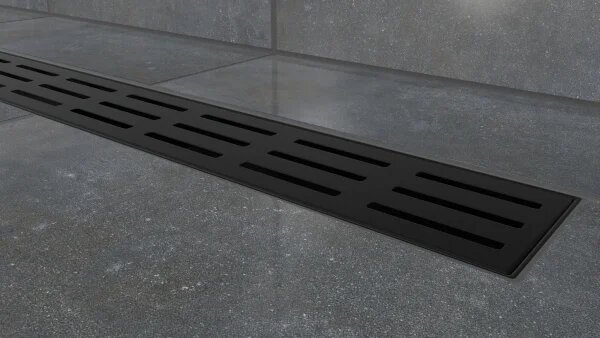 C-DRAINWELL 50 Black Odtokový podlahový žlab, kostky