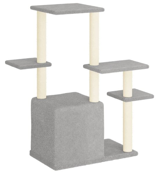 Škrabadlo pro kočky se sisalovými sloupky světle šedé 97,5 cm 172050