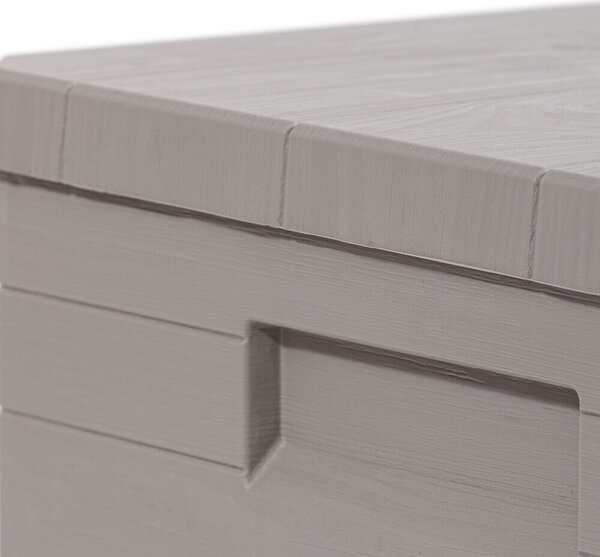 TOOMAX WOODYS zahradní plastový úložný box 90 L - světle šedá