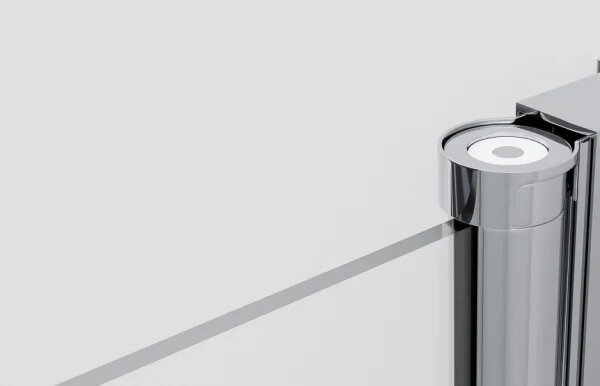 BETA LINE II Chrom 120 Čiré Sprchové dveře dvoukřídlé s pevnými stěnami v rovině