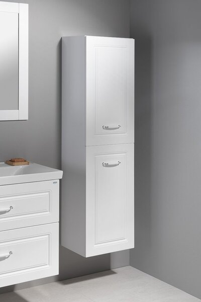 Aqualine Aqualine, FAVOLO skříňka vysoká s košem 40x150x31 cm, bílá mat, FV160