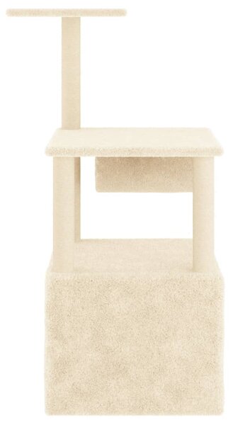Škrabadlo pro kočky se sisalovými sloupky krémové 109,5 cm 172058