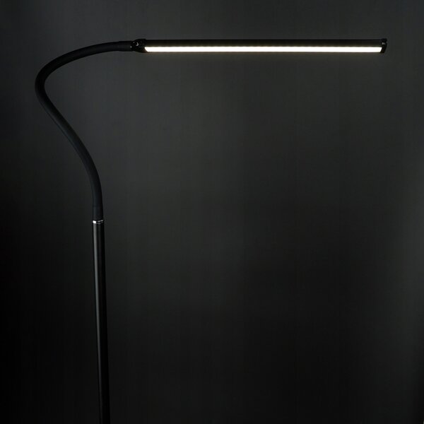 Berger Stojací lampa 1049-FL-14 Black LED 14 W 4000K 140cm USB