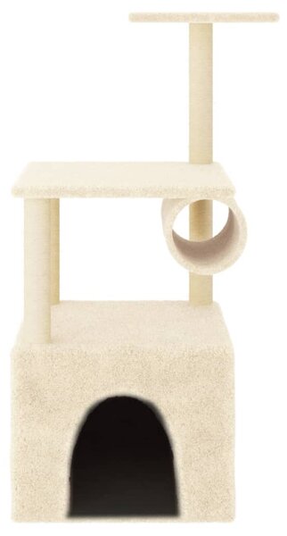 Škrabadlo pro kočky se sisalovými sloupky krémové 109,5 cm 172058