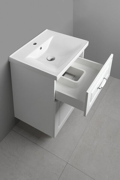 Aqualine Aqualine, FAVOLO umyvadlová skříňka 52x72,5x44 cm, bílá mat, FV255