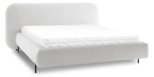 Béžová čalouněná dvoulůžková postel s úložným prostorem s roštem 180x200 cm Pointt – ELTAP