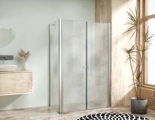 BETA COMBI Chrom 90x80 Grape Obdélníkový sprchový kout bez vaničky