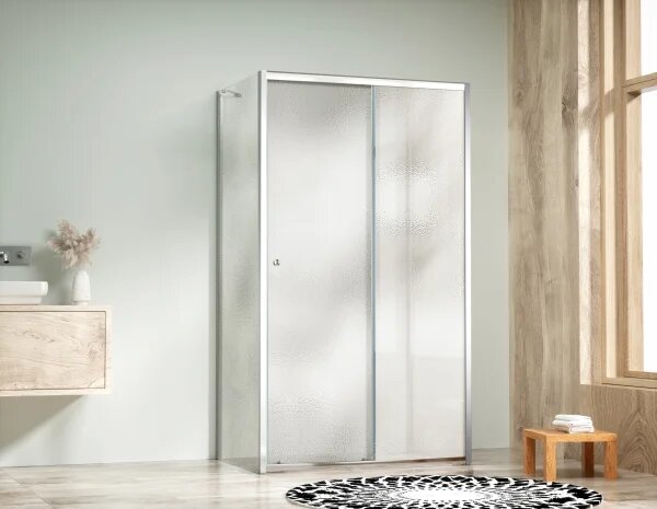 NICOL COMBI II Chrom 80x110x80 Grape Sprchový kout s posuvnými dveřmi