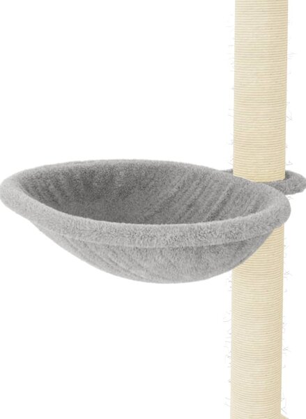 Škrabadlo pro kočky se sisalovými sloupky světle šedé 95 cm 172074