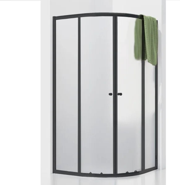 POINT BLACK 80x80 Grape Čtvrtkruhová sprchová zástěna