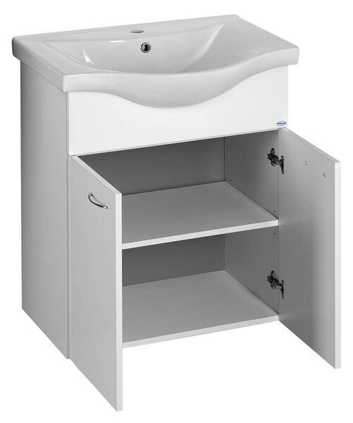 Aqualine Aqualine, KERAMIA FRESH umyvadlová skříňka 60,6x74x33,7cm, bílá, 50063A