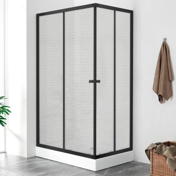 POINT BLACK LOR 100x80 Grape Obdélníkový sprchový kout s akrylátovou vaničkou