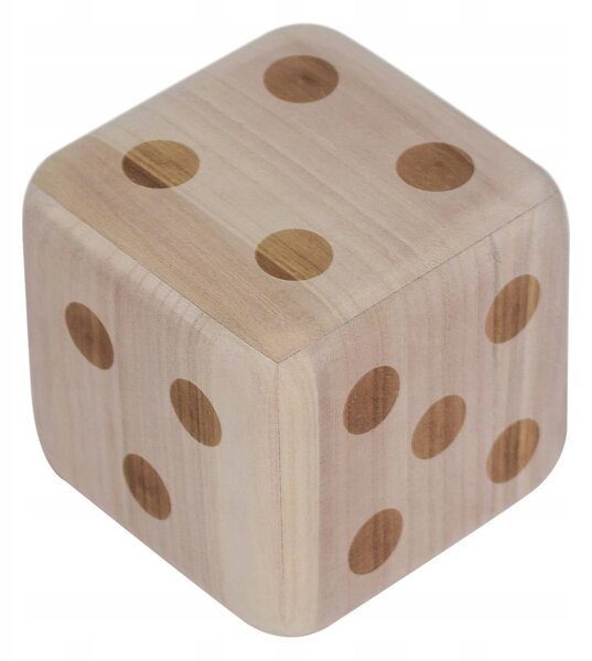 Dřevěná dekorace Kostka, 15 cm