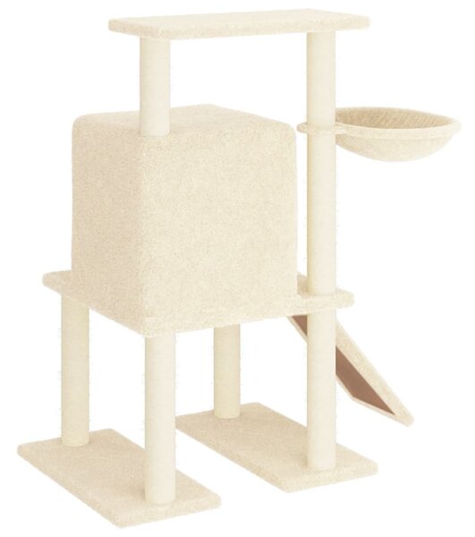 Škrabadlo pro kočky se sisalovými sloupky krémové 96,5 cm 172076