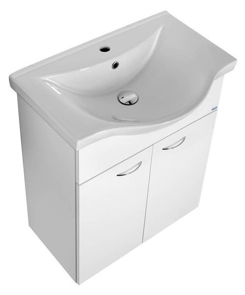 Aqualine Aqualine, KERAMIA FRESH umyvadlová skříňka 60,6x74x33,7cm, bílá, 50063A