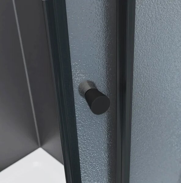 POINT BLACK 80x80 Grape Čtvrtkruhová sprchová zástěna