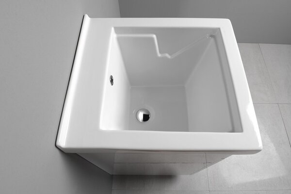 Aqualine Aqualine, Keramická výlevka, 45x50cm, s přepadem, WH118