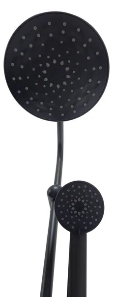 KREIS Black Sprchový set bez baterie - kulatý