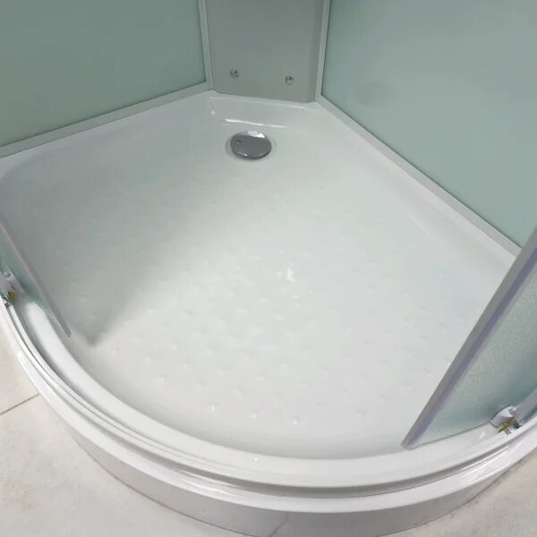 MILD AS-Levý 100x80 WHITE Sprchový box asymetrický s nízkou akrylátovou vaničkou