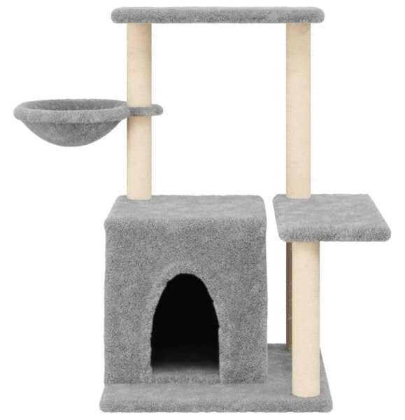 Škrabadlo pro kočky se sisalovými sloupky světle šedé 83 cm 172110