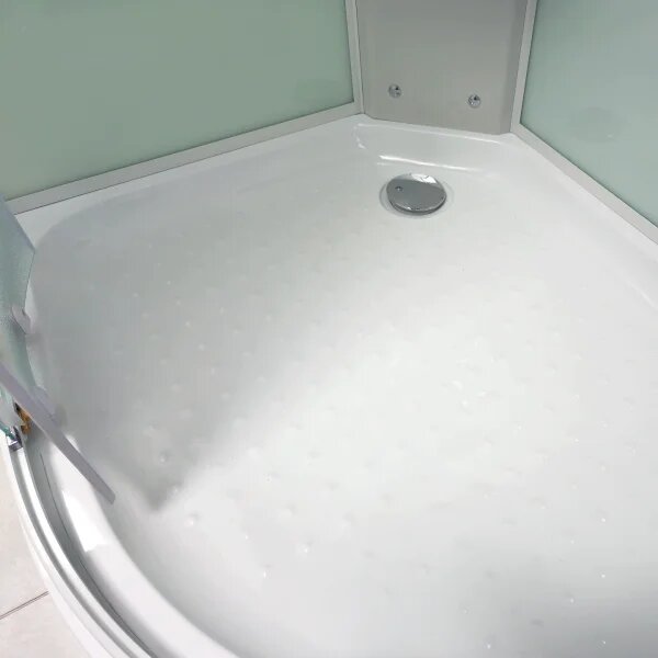 MILD AS-Levý 100x80 WHITE Sprchový box asymetrický s nízkou akrylátovou vaničkou