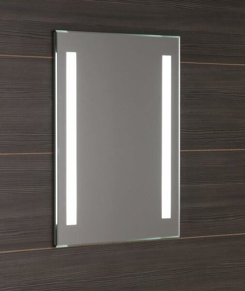 Aqualine Aqualine, LED podsvícené zrcadlo 50x70cm, knoflíkový vypínač, ATH5