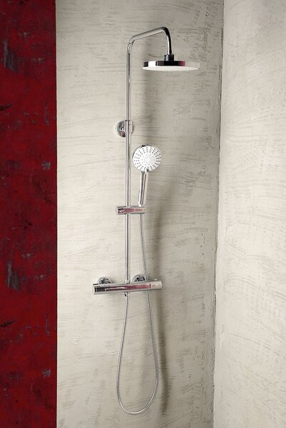 Aqualine Aqualine, LIGA sprchový sloup s termostatickou baterií, chrom, SL533