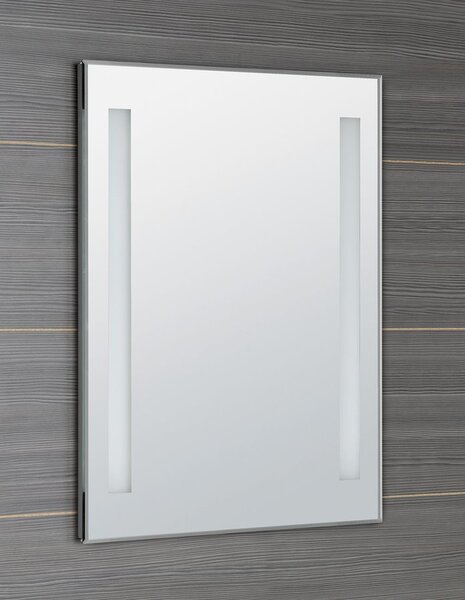 Aqualine Aqualine, LED podsvícené zrcadlo 60x80cm, knoflíkový vypínač, ATH6