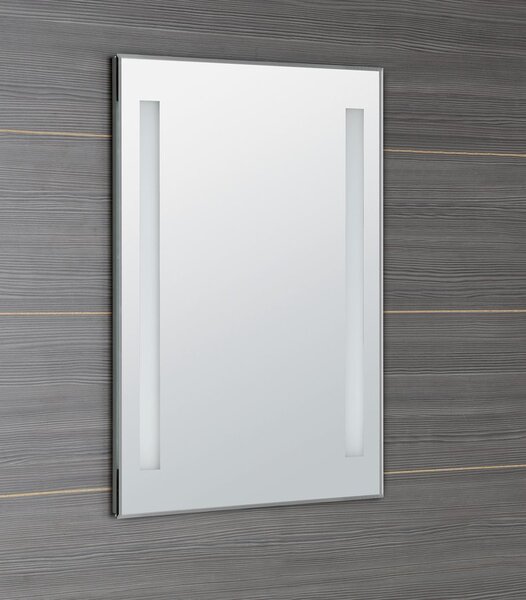Aqualine Aqualine, LED podsvícené zrcadlo 50x70cm, knoflíkový vypínač, ATH5
