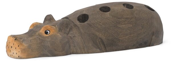 Dřevěný stojánek na tužky Hippo Hand Carved